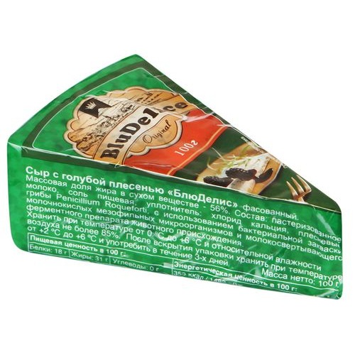 BLUDELICE сыр Блюделис с голубой плесенью 85г BLUDELICE сыр Блюделис с голубой плесенью 85г