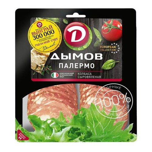 ДЫМОВ Колбаса сыровяленая Палермо 90г ДЫМОВ Колбаса сыровяленая Палермо 90г