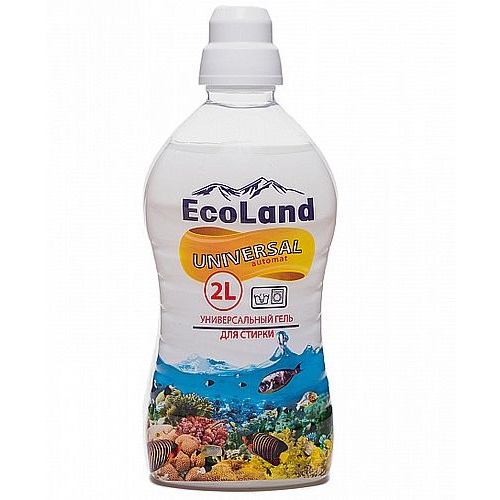 Гель для стирки EcoLand универсальный 2 л Гель для стирки EcoLand универсальный 2 л