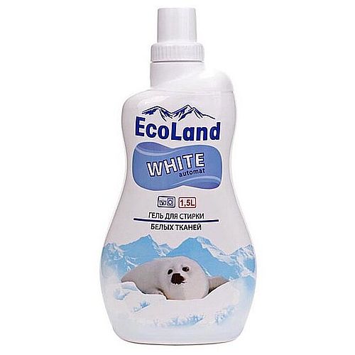 Гель для стирки EcoLand для белых тканей, 1,5 л 