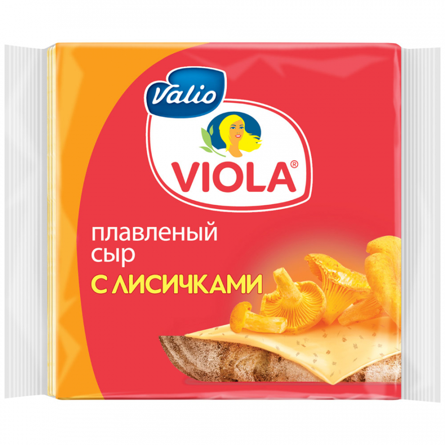 Сыр Виола с лисичками плавленый 45% 150г