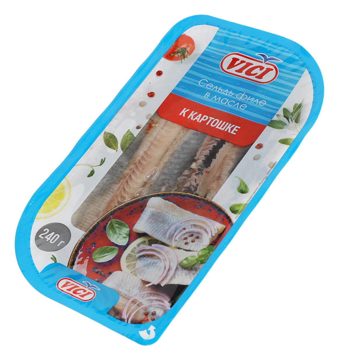 Сельдь филе в масле к картошечке VICI 240г