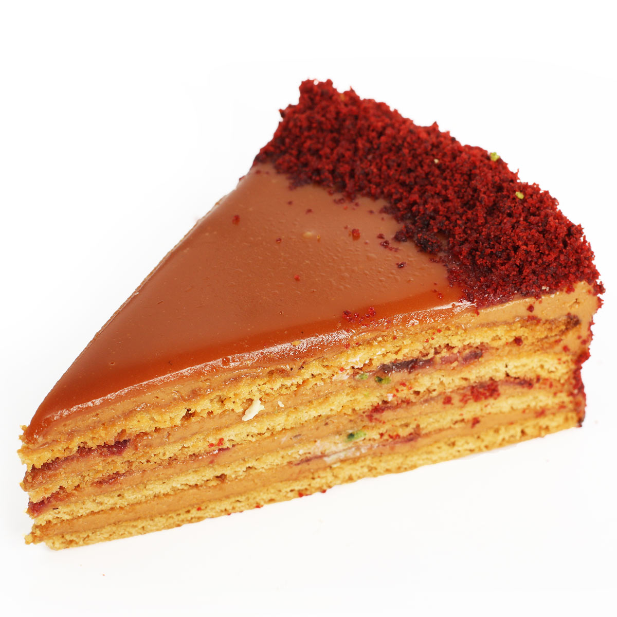 Пирожное Медовое с клубникой пекарня Бриошь 120г