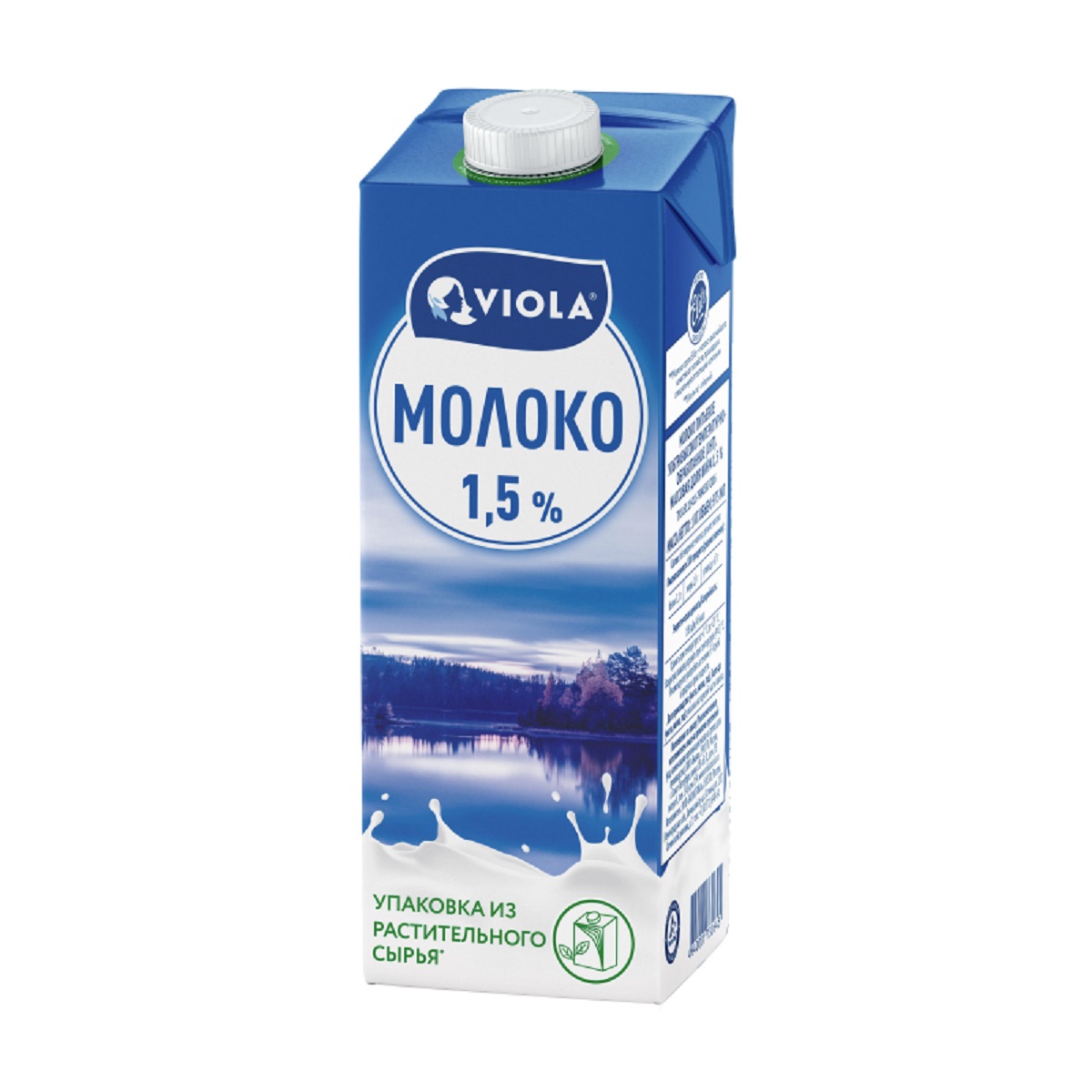 VIOLA Молоко пастеризованное 1.5% 973мл