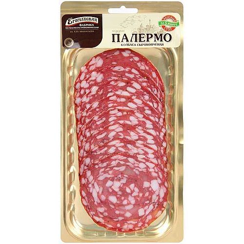 Егорьевская колбаса Салями Палермо сырокопченая нарезка 100г