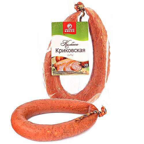 Новгородский Бекон колбаса Криковская полукопченая 300г Новгородский Бекон колбаса Криковская полукопченая 300г