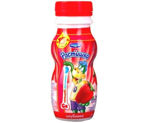 РАСТИШКА Йогурт питьевой Клубника, 200г