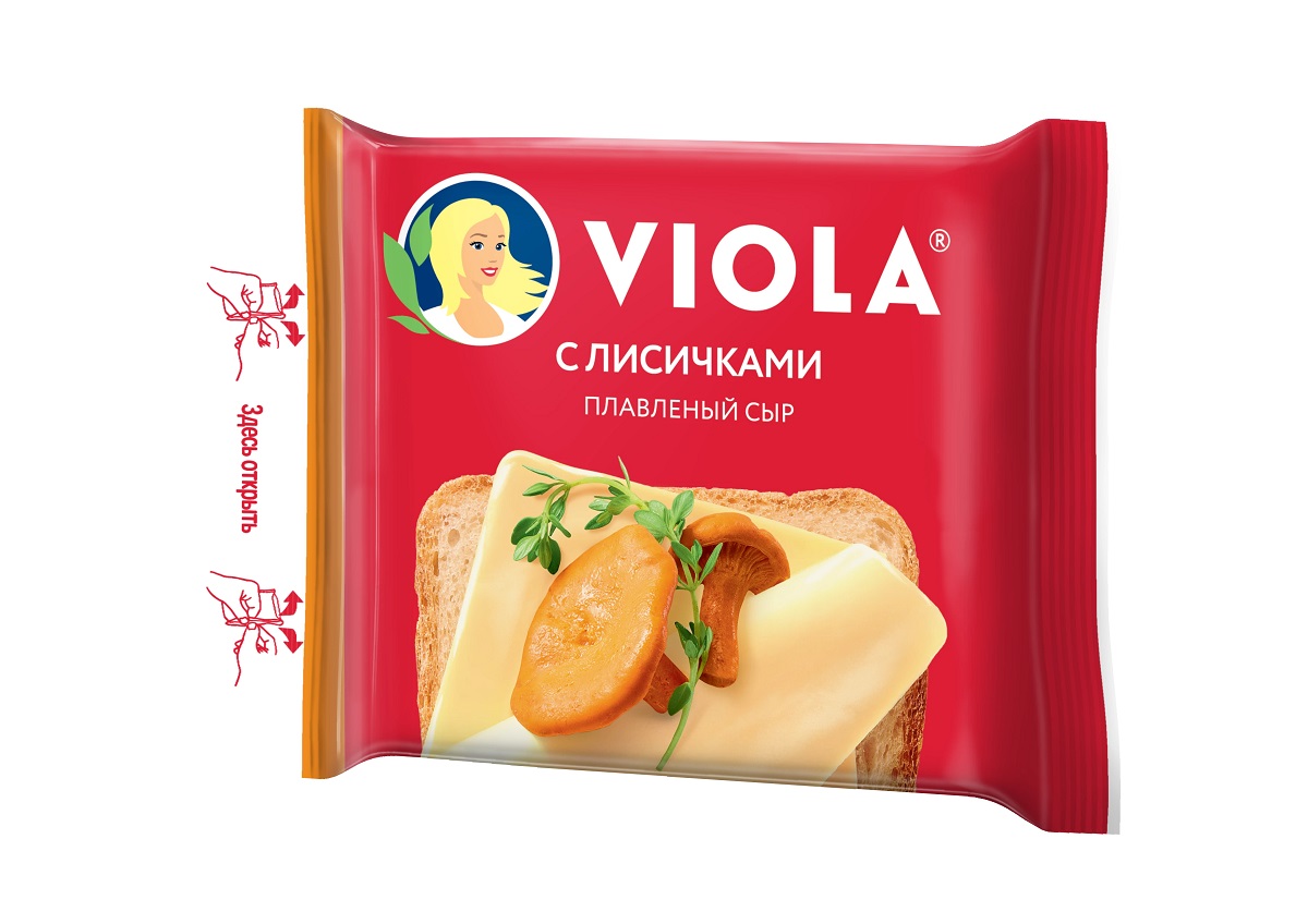 VIOLA сыр с лисичками Виола плавленый 45% 140г