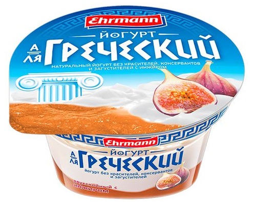 EHRMANN  йогурт А-ля Греческий с инжиром 140г 