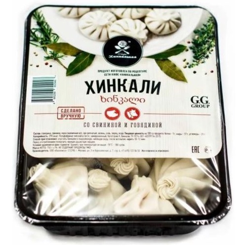 ВАСИЛИСА G.G. Group  Хинкали со свининой и говядиной 750г