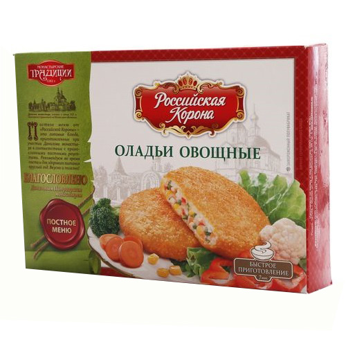 РОССИЙСКАЯ КОРОНА Оладьи  овощные, 260 гр.