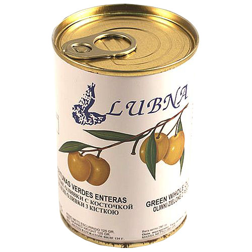 Оливки зеленые с косточкой Испания 314мл