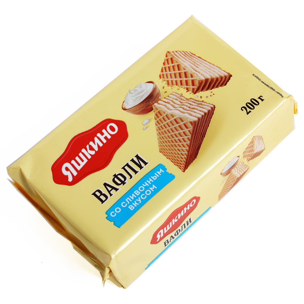 Яшкино Вафли со сливочным вкусом 200г Яшкино Вафли со сливочным вкусом 200г