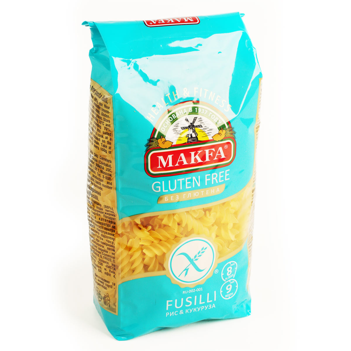 МАКФА макароны без глютена спираль 300г