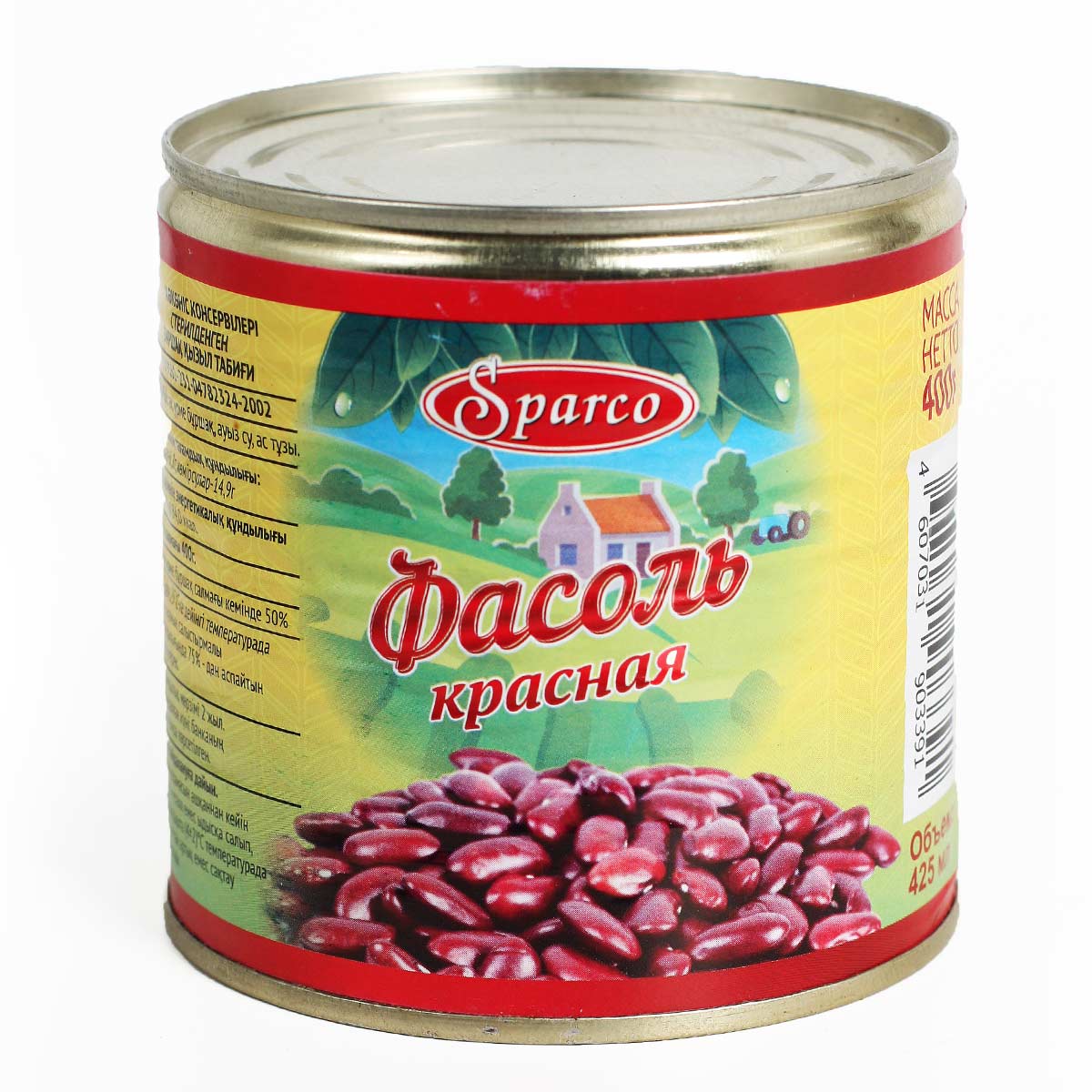Фасоль красная натуральная Sparco 400г