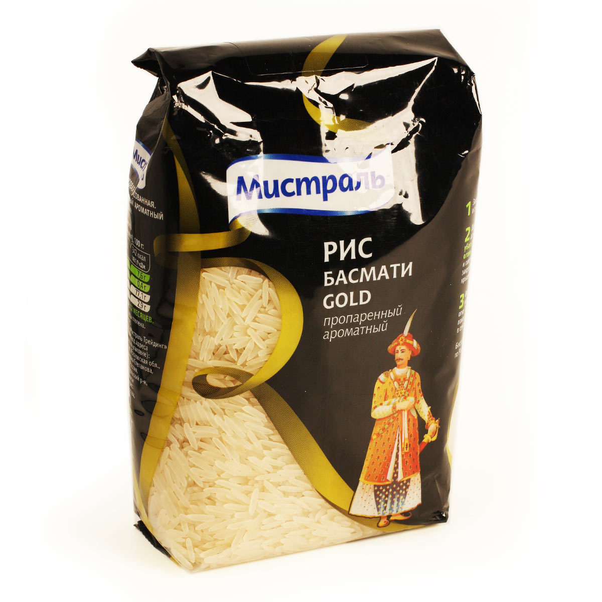 Рис Басмати Gold пропаренный ароматный Мистраль 500г Рис Басмати Gold пропаренный ароматный Мистраль 500г