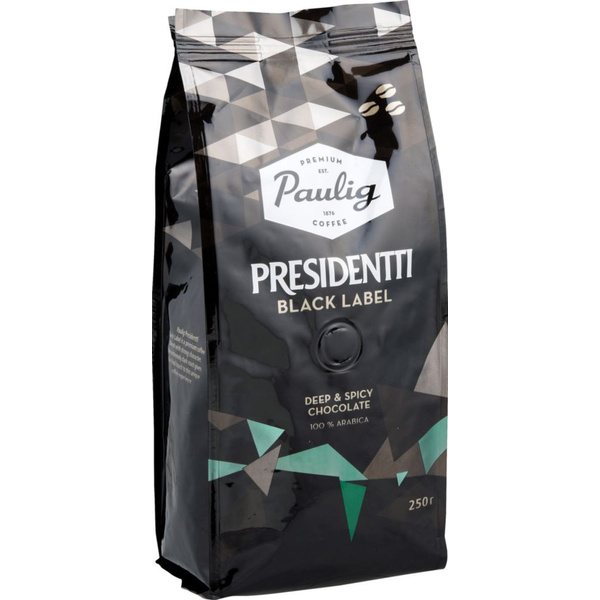 PAULIG Presidentti Black Label в зернах 250г