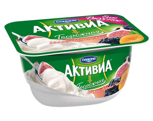 АКТИВИА Творожная Инжир-курага-чернослив 130г 
