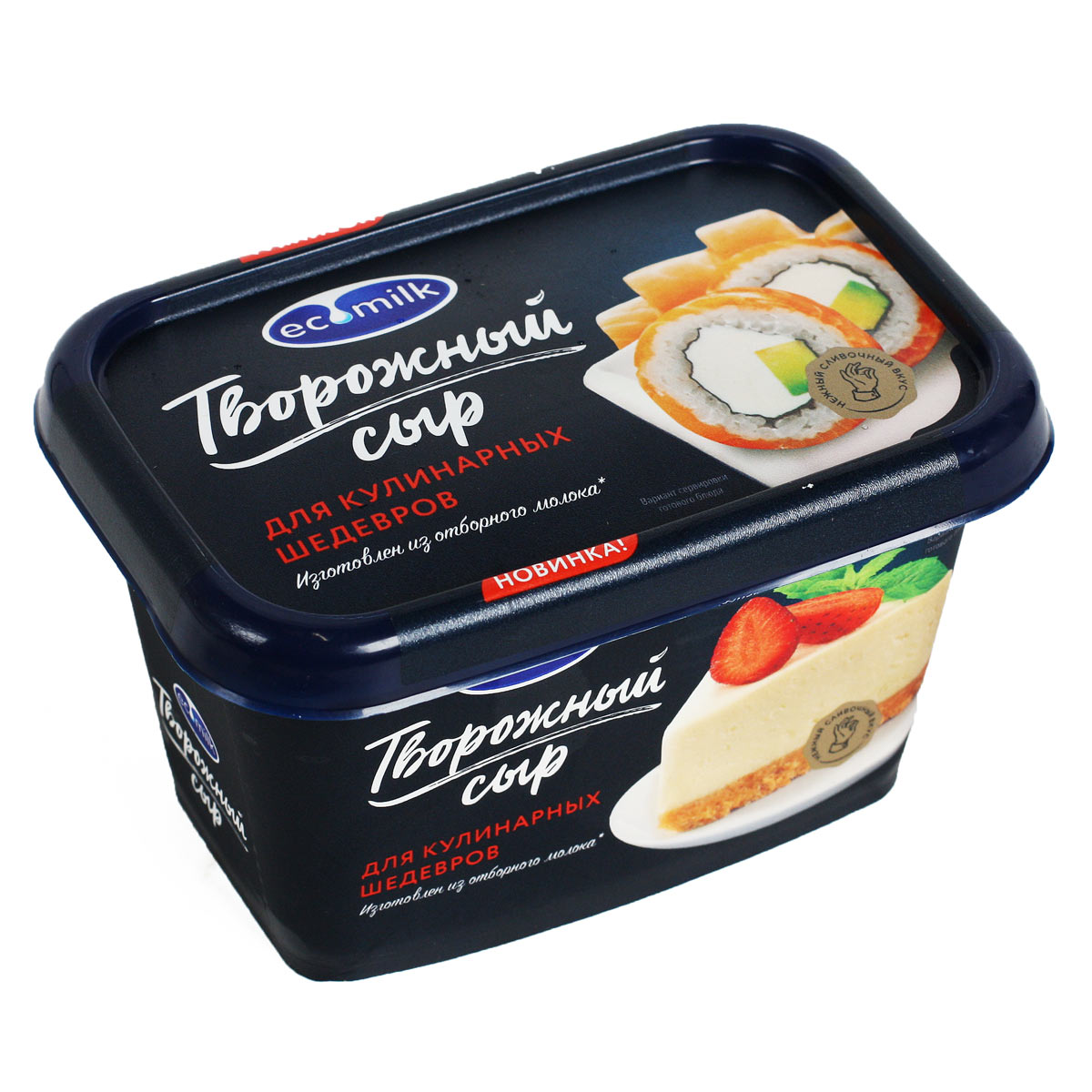 ЭКОМИЛК сыр творожный сливочный 60% 400г ЭКОМИЛК сыр творожный сливочный 60% 400г