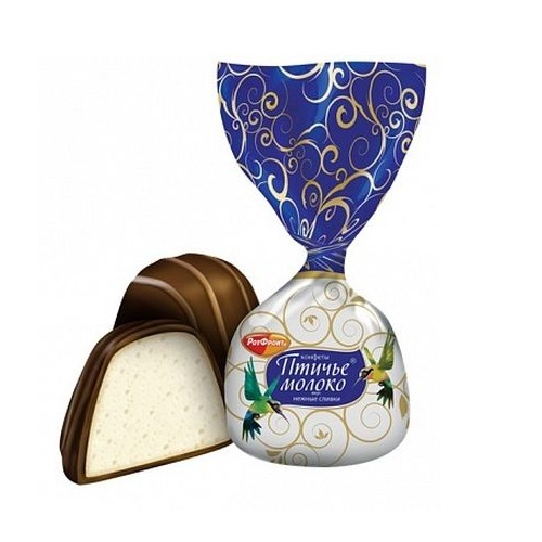 Конфеты Птичье Молоко вкус нежные сливки РотФронт 