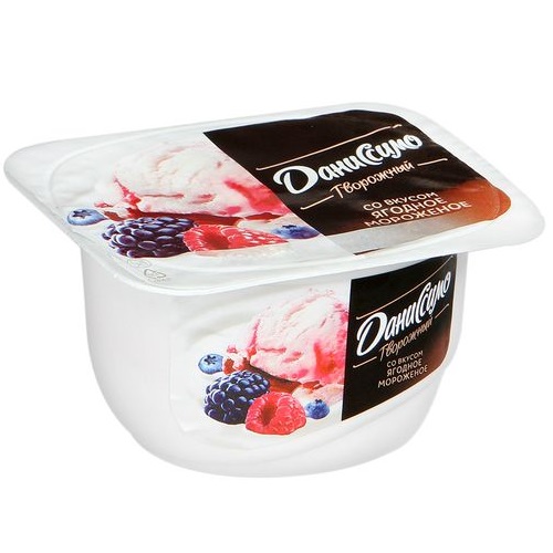 ДАНИССИМО Десерт творожный  Ягодное мороженое 130г 