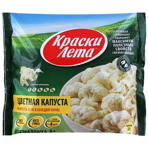 Цветная капуста фасованная 400г Цветная капуста фасованная 400г