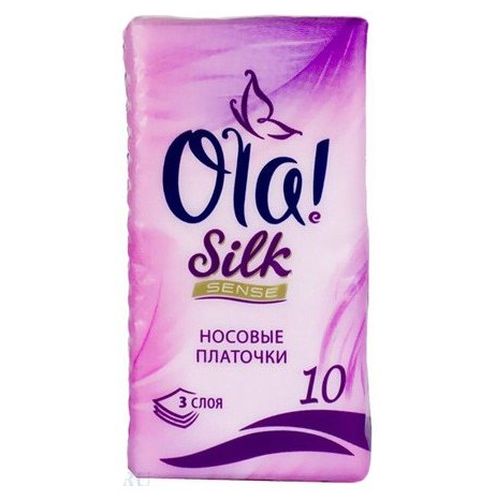 ОЛА!SILK платочки носовые, 10 шт