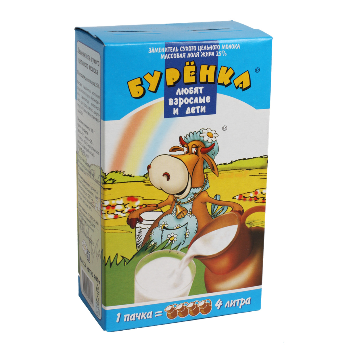 Молоко сухое Буренка 25% 400г