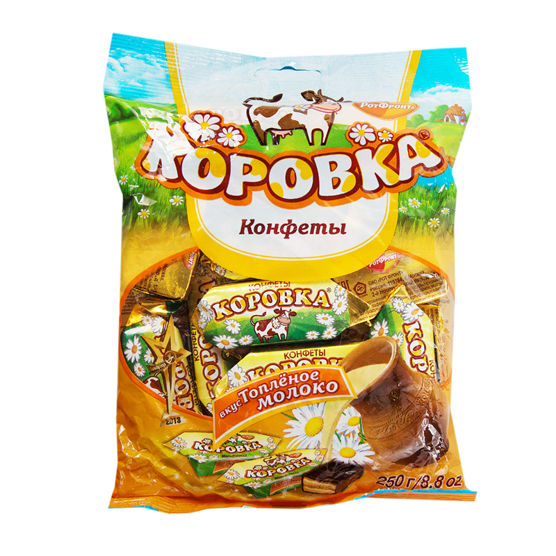 Конфеты Коровка Топленое Молоко РотФронт 250г