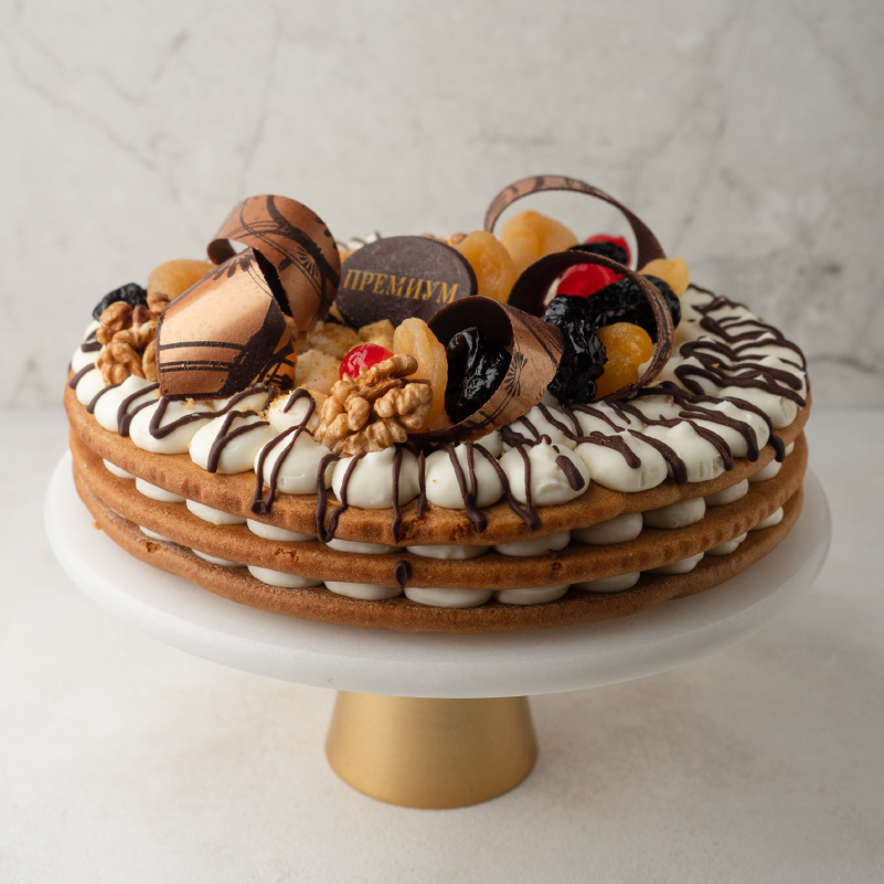 Торт Северный мед СЕВЕР с грецким орехом Премиум 1010г