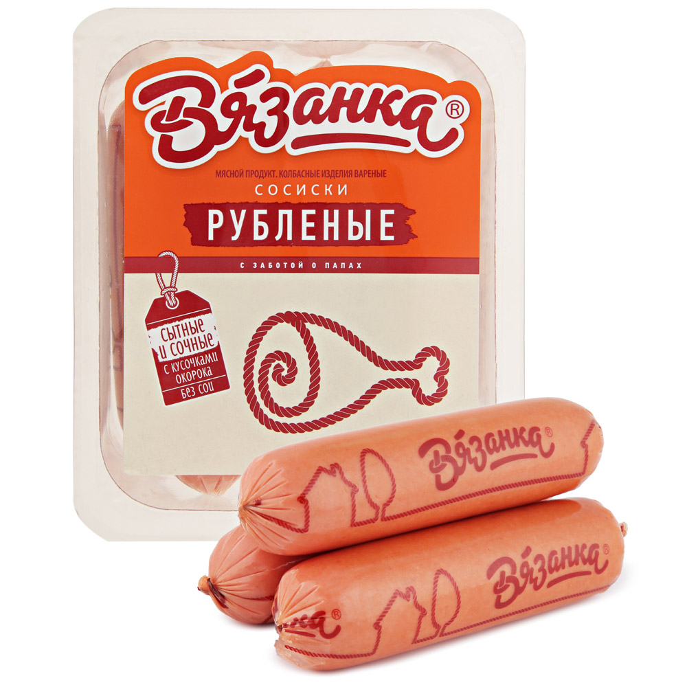 Вязанка сосиски Рубленые 500г Вязанка сосиски Рубленые 500г