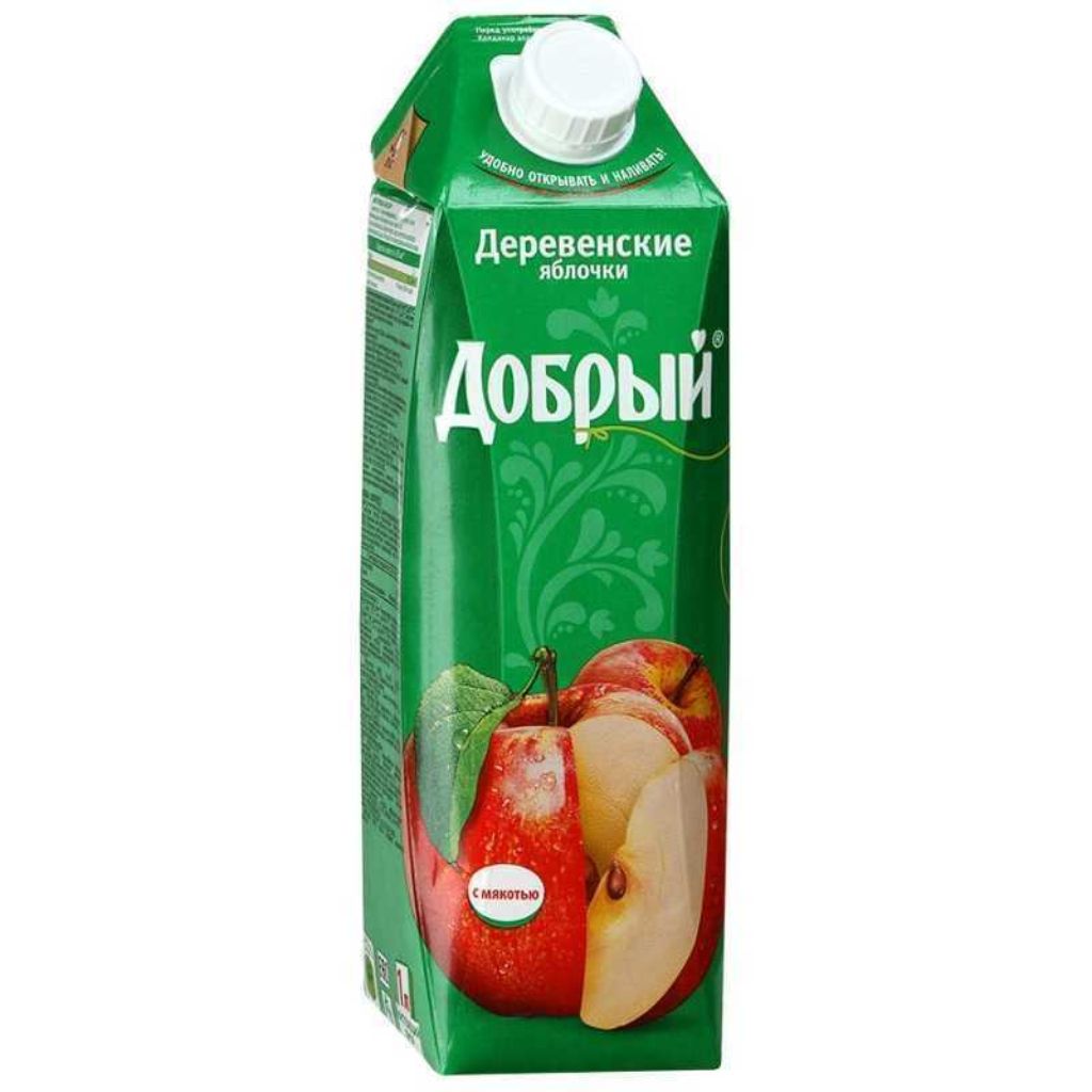 ДОБРЫЙ сок Деревенские яблочки 1л ДОБРЫЙ сок Деревенские яблочки 1л