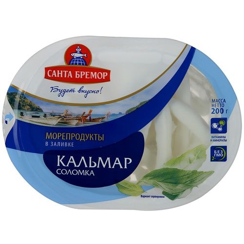 Кальмары в заливке САНТА БРЕМОР 200г