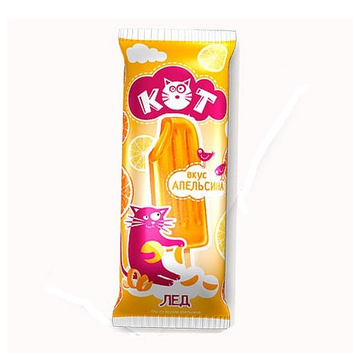 АЙСБЕРРИ мороженое КОТфруктовый лед Апельсин эскимо 70г