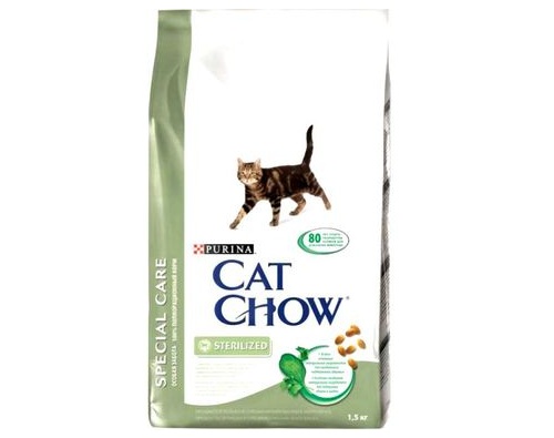 CAT CHOW KITTEN Д/стерил. кошек, 1,5 кг