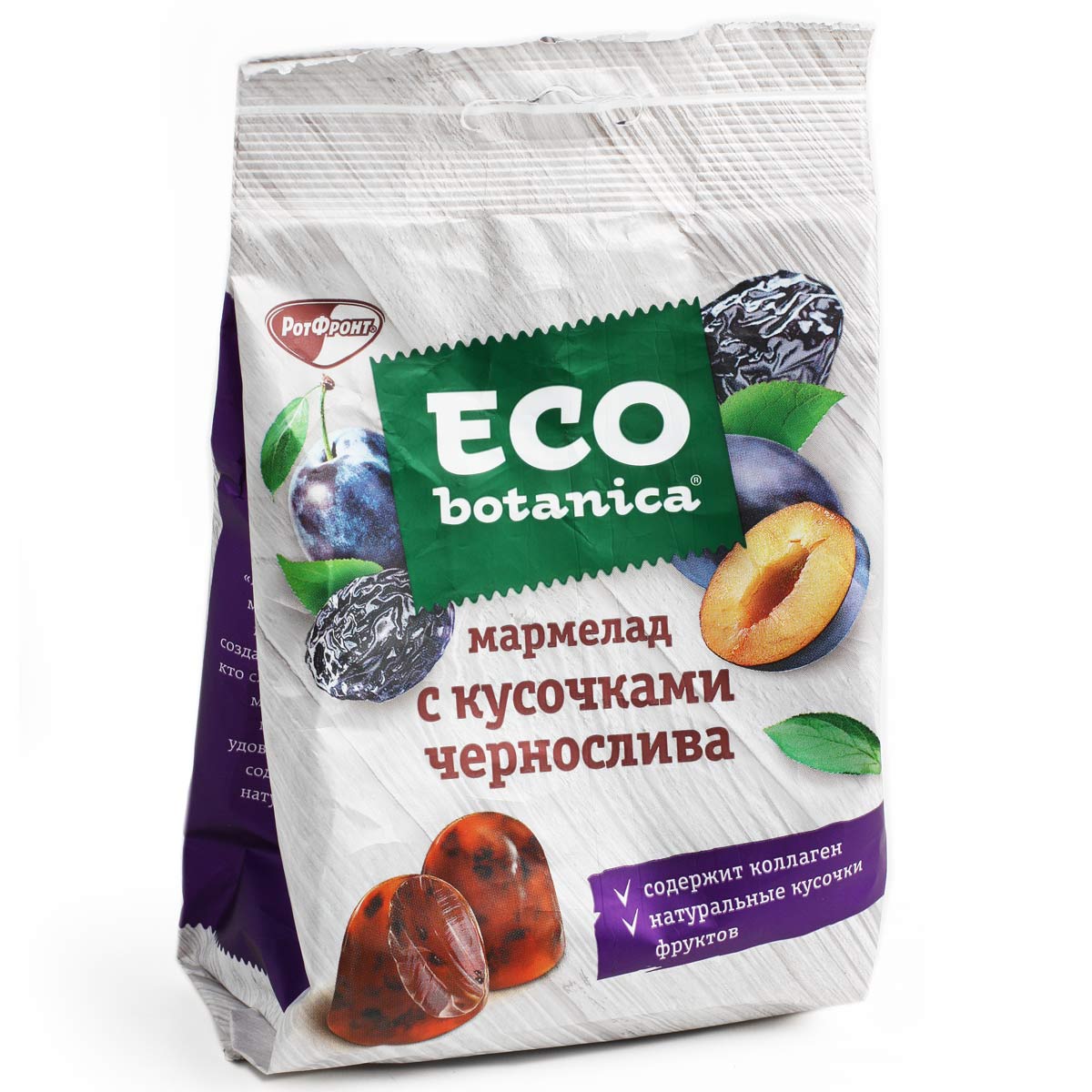 ЭКО ботаника мармелад с кусочками чернослива ECO botanica 200г