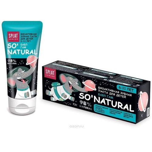 SPLAT JUNIOR биокативная зубная паста для детей 6-11 лет бабл гам 73г