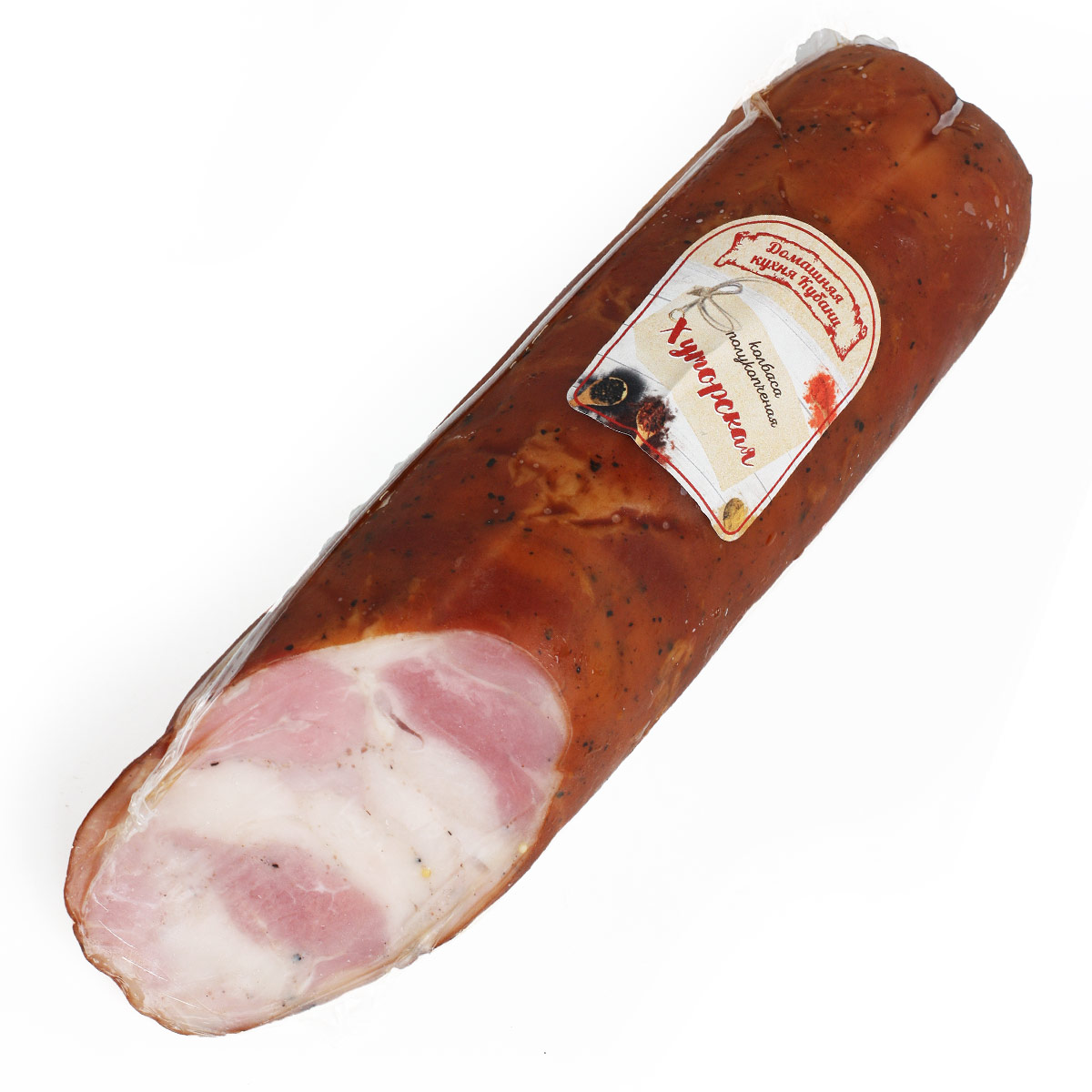 Колбаса Хуторская  полукопченая  Домашняя кухня Кубани