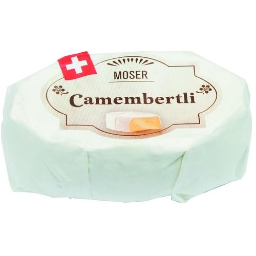 Cыр Камамбер с белой плесенью MOSER CAMAMBERTLI 125г 