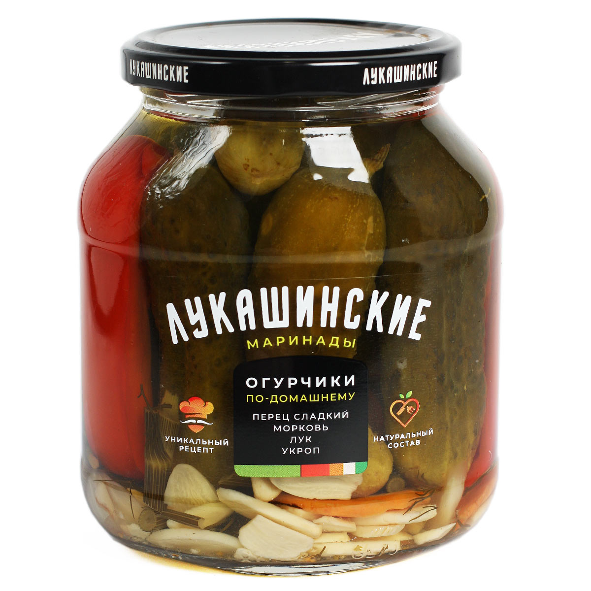 Лукашинские маринады огурчики По-домашнему 670г Лукашинские маринады огурчики По-домашнему 670г