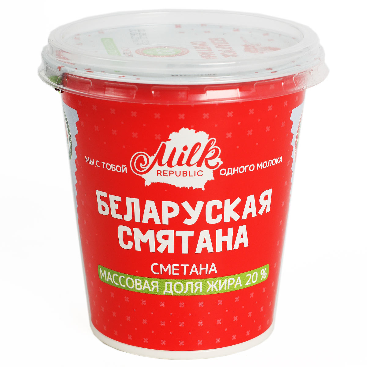 MILK REPUBLIC Беларуская сметана 20% 300г  MILK REPUBLIC Беларуская сметана 20% 300г