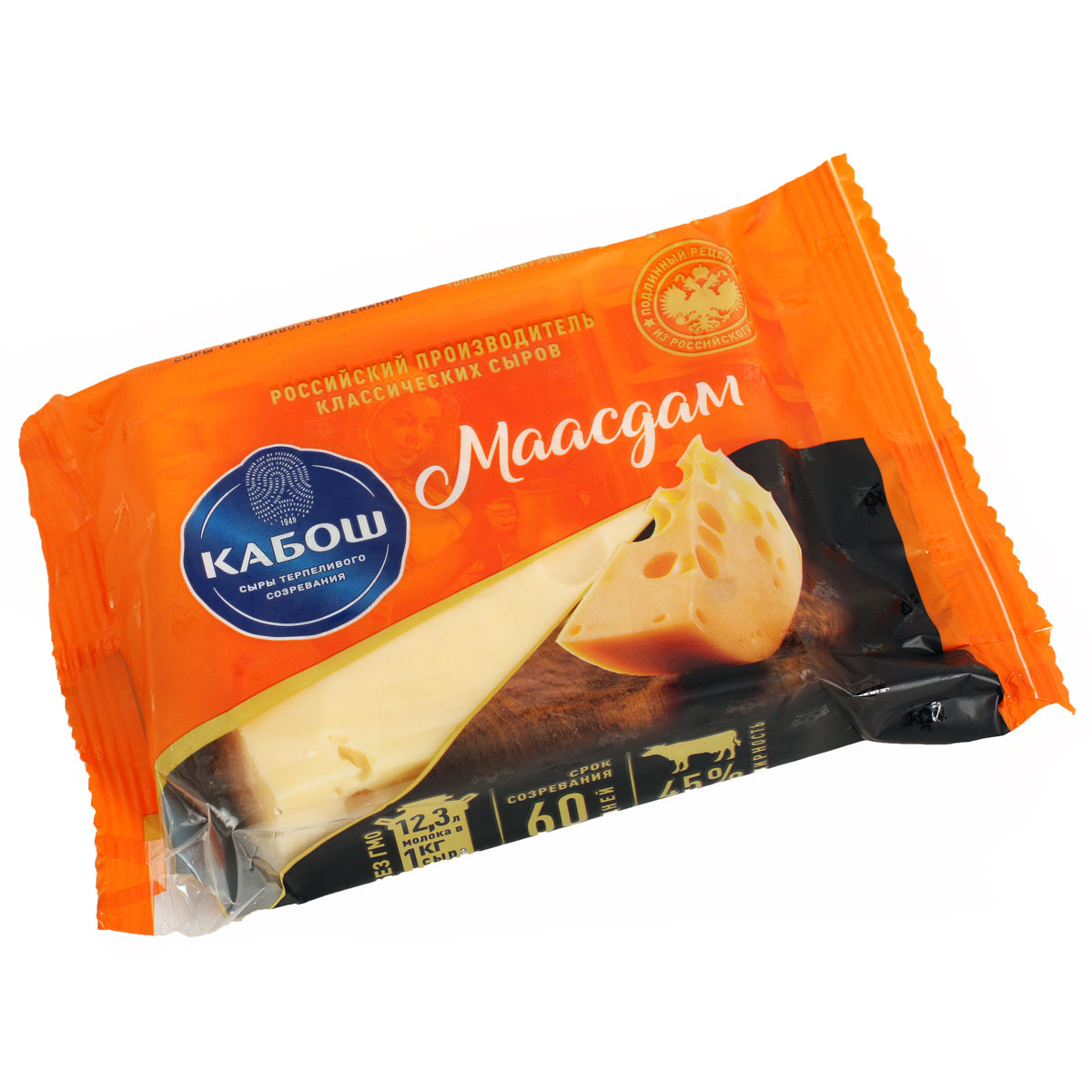 КАБОШ сыр Маасдам 45% 220г КАБОШ сыр Маасдам 45% 220г
