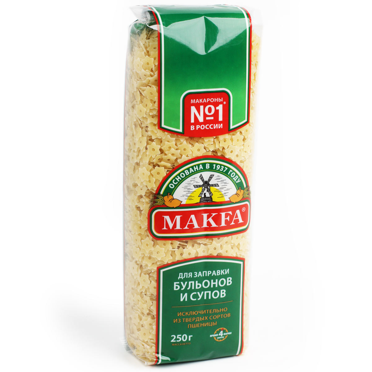 МАКФА Звездочки макаронные изделия MAKFA 250г МАКФА Звездочки макаронные изделия MAKFA 250г