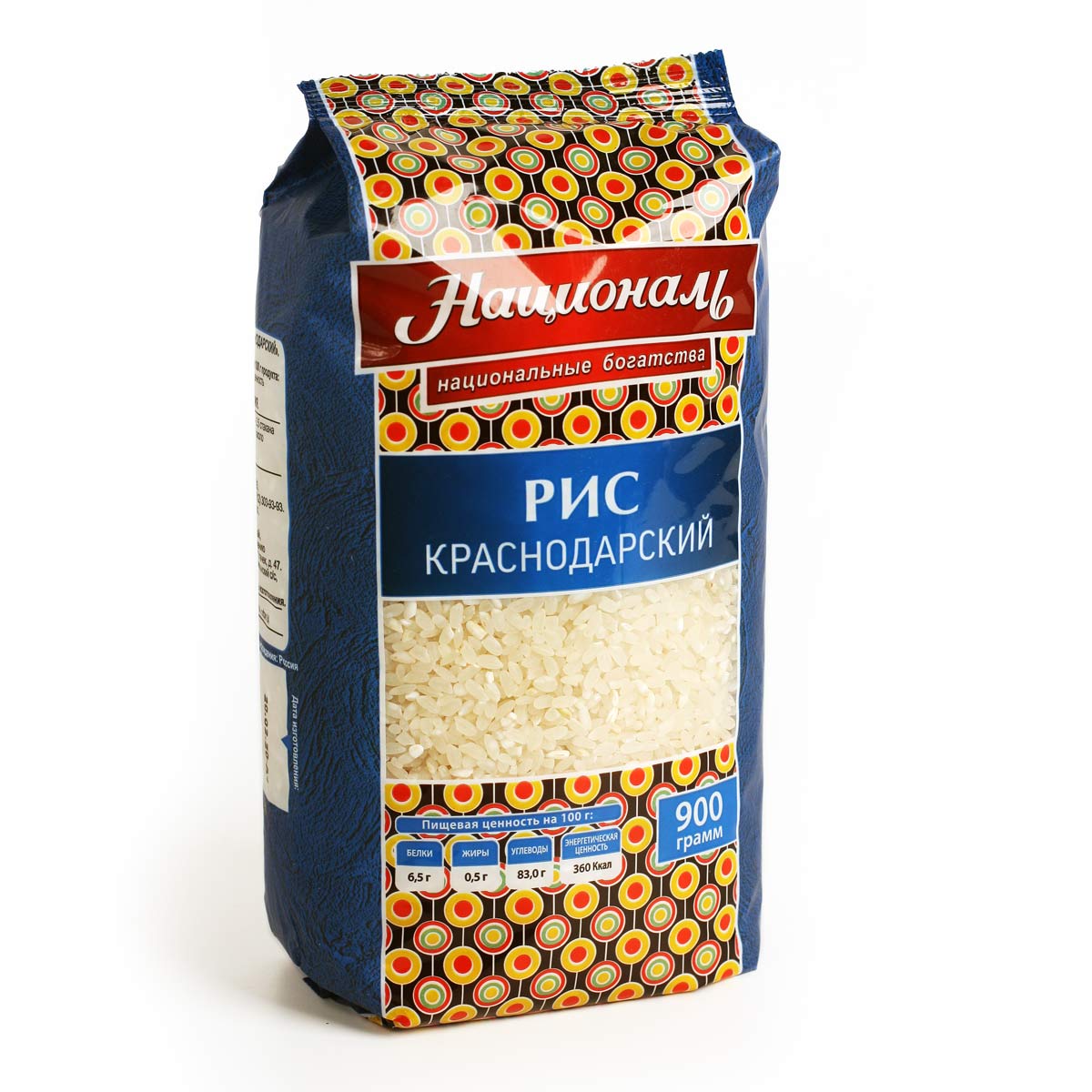 Националь рис Краснодарский круглозерный 900г Националь рис Краснодарский круглозерный 900г