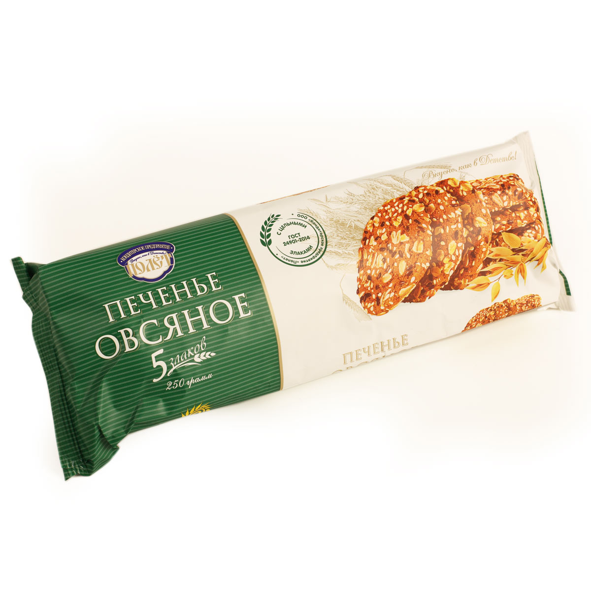 Печенье овсяное 5 злаков КП Полет 250г
