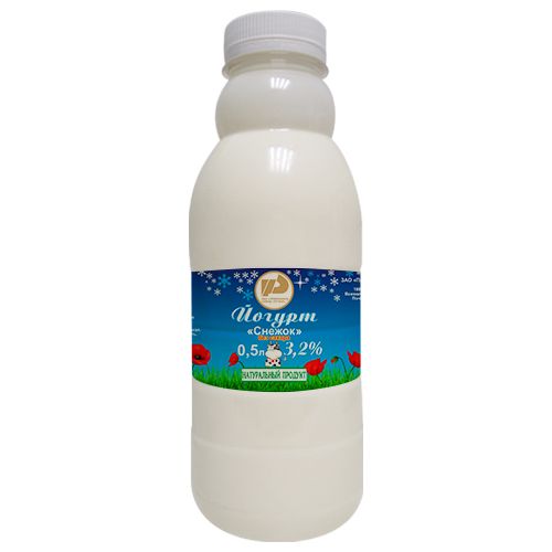 ПЗ Ручьи йогурт Снежок 3.2% 0.5л
