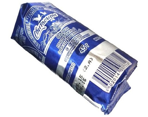 СВИТЛОГОРЬЕ Сырок творожный с вареным сгущенным молоком 45г 