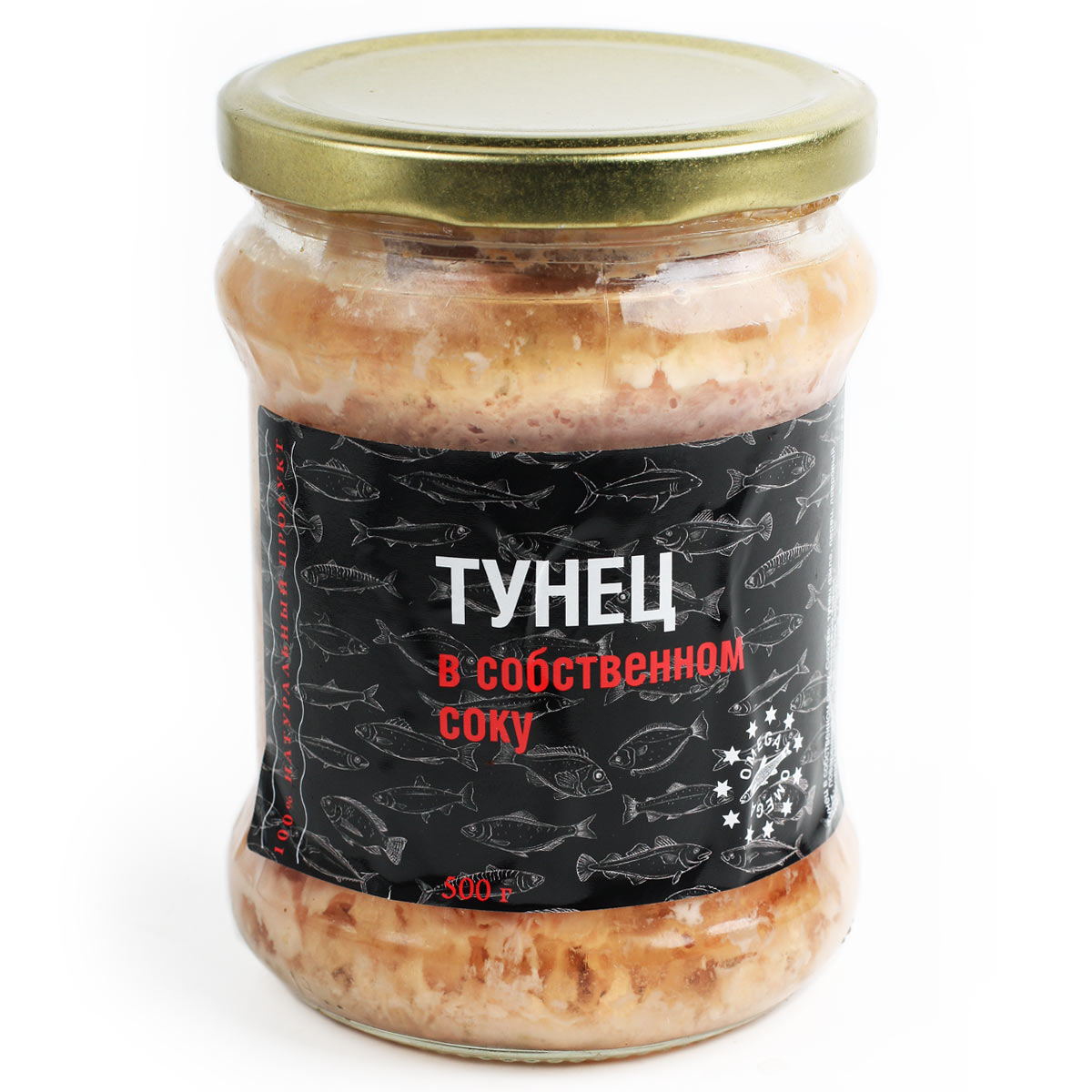 Тунец в собственном соку кусочки 500г Тунец в собственном соку кусочки 500г