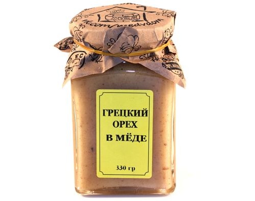 Грецкий орех протертый в меде 330 гр.