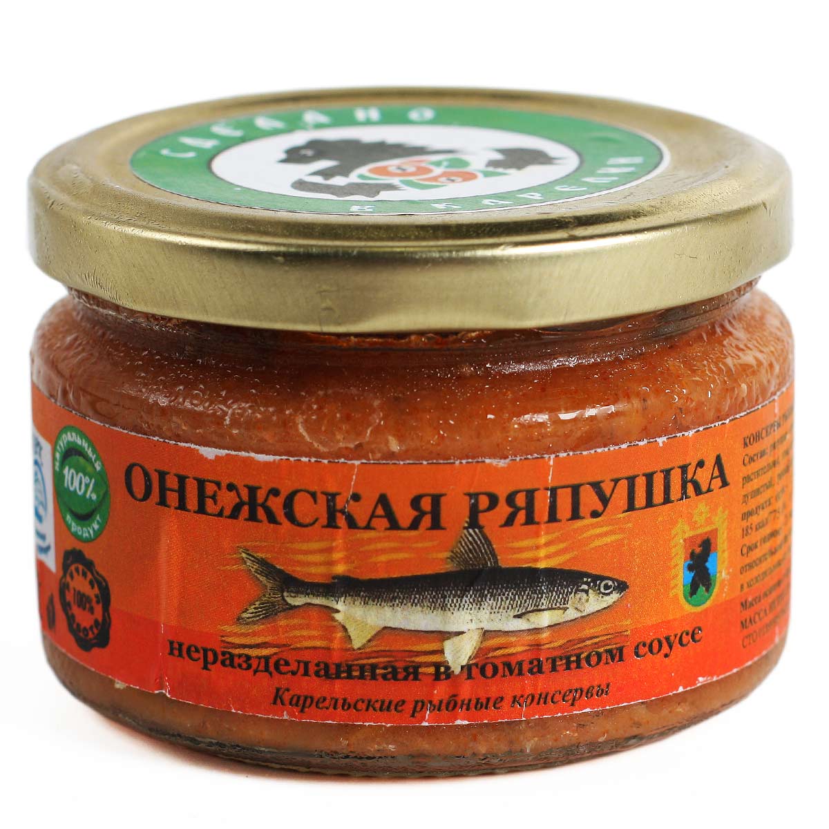 Ряпушка Онежская неразделанная в томатном соусе 250г